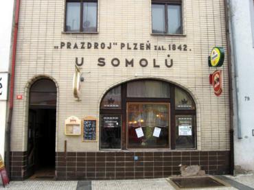 Pivovarská restaurace U Somolů v Lounech