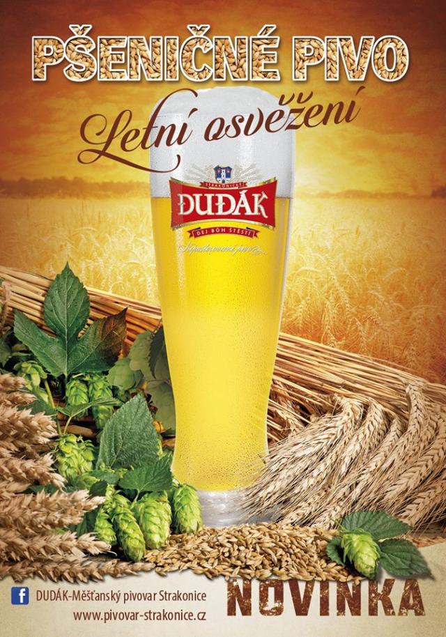 Na Pivovarské pouti a poté i v restauracích můžete ochutnat pivní specialitu Dudák Pšeničný