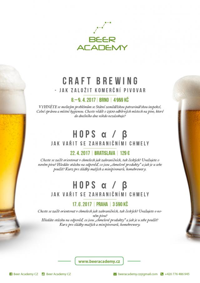Pivovarské semináře Beer Academy
