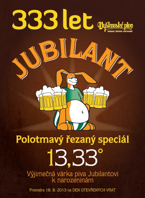 333 let vyškovského pivovaru, nové pivo Jubilant a oslavy výročí[p262]