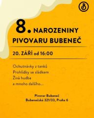 Narozeniny pivovaru Bubeneč