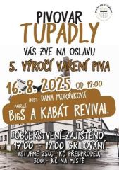 Výročí vaření piva v pivovaru Tupadly